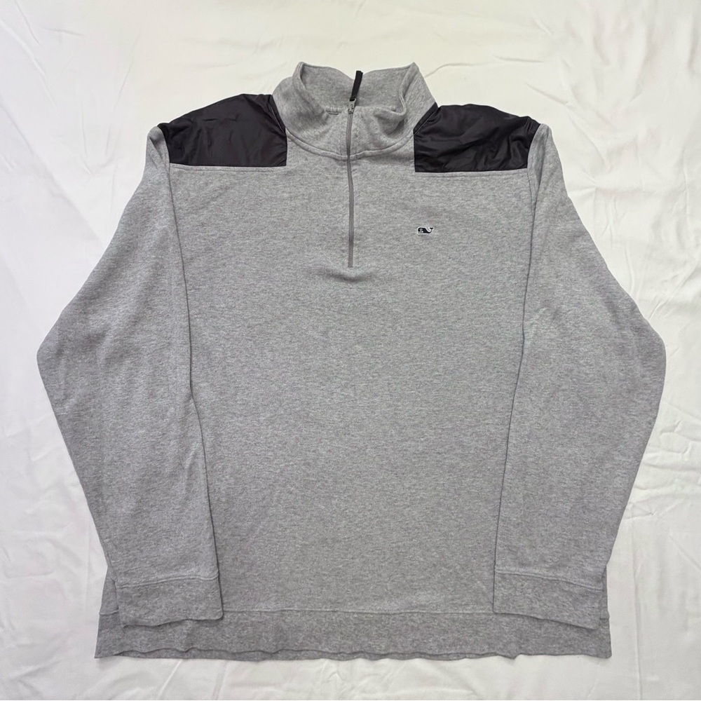 Vineyard Vines 1/4 Zip Pullover Grey Sweatshirt XXL